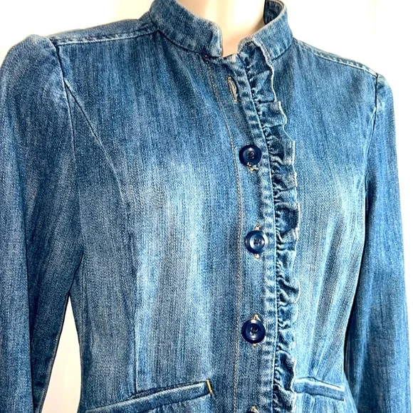 New York & Company XS Jean Jacket - Picture 2 of 6